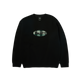 HUF Oval Applique Crewneck Sweatshirt Black