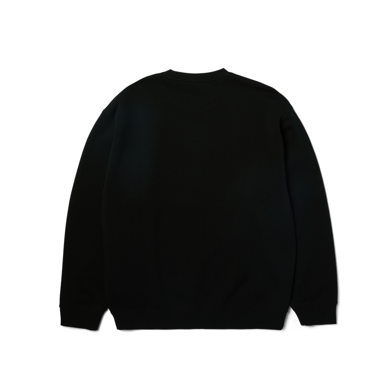 HUF Oval Applique Crewneck Sweatshirt Black