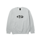 HUF Oval Applique Crewneck Sweatshirt Heather Grey