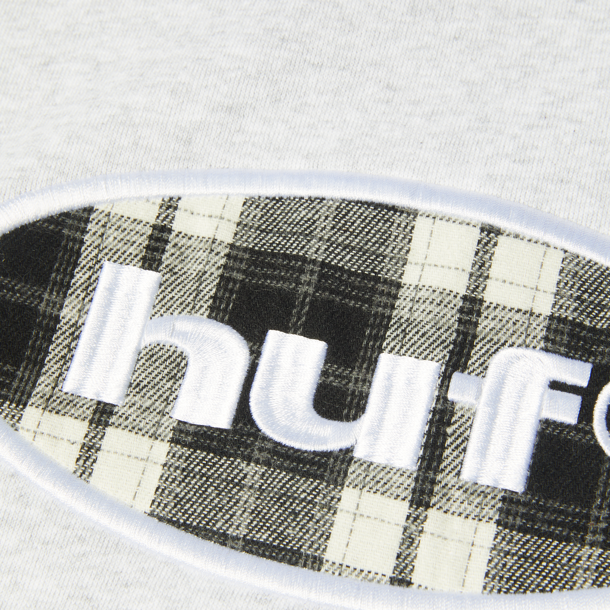 HUF Oval Applique Crewneck Sweatshirt Heather Grey