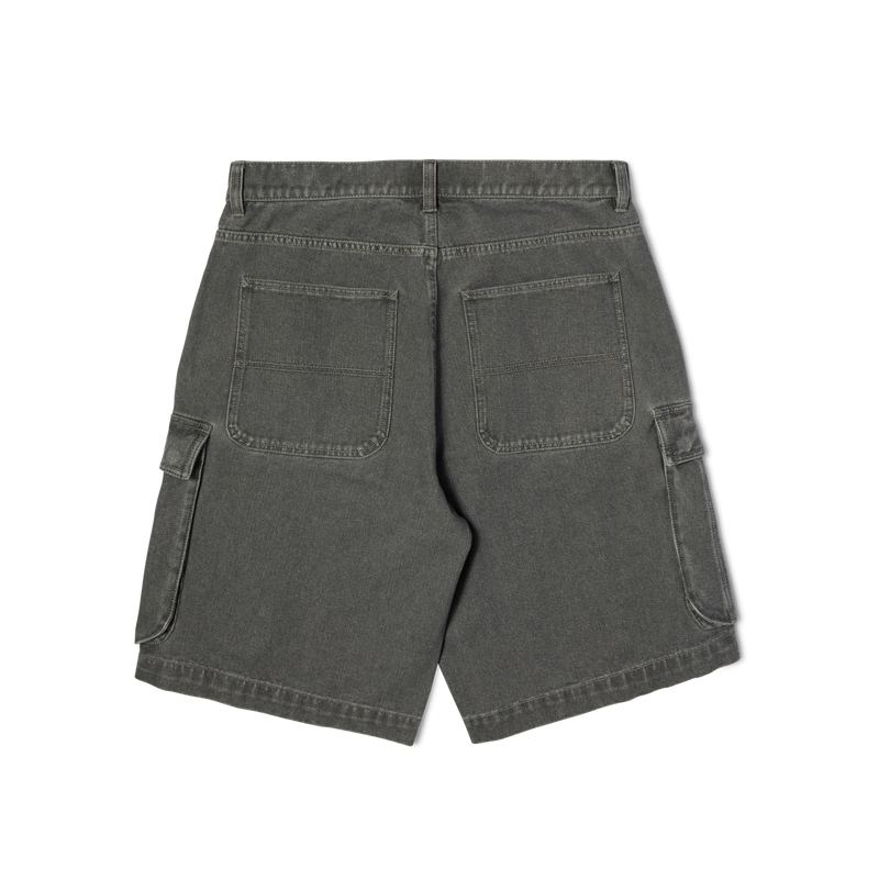 Huf Oval Denim Cargo Short Frost Gray
