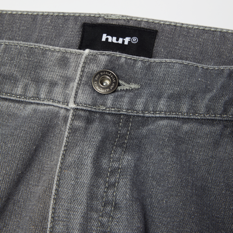 Huf Oval Denim Cargo Short Frost Gray