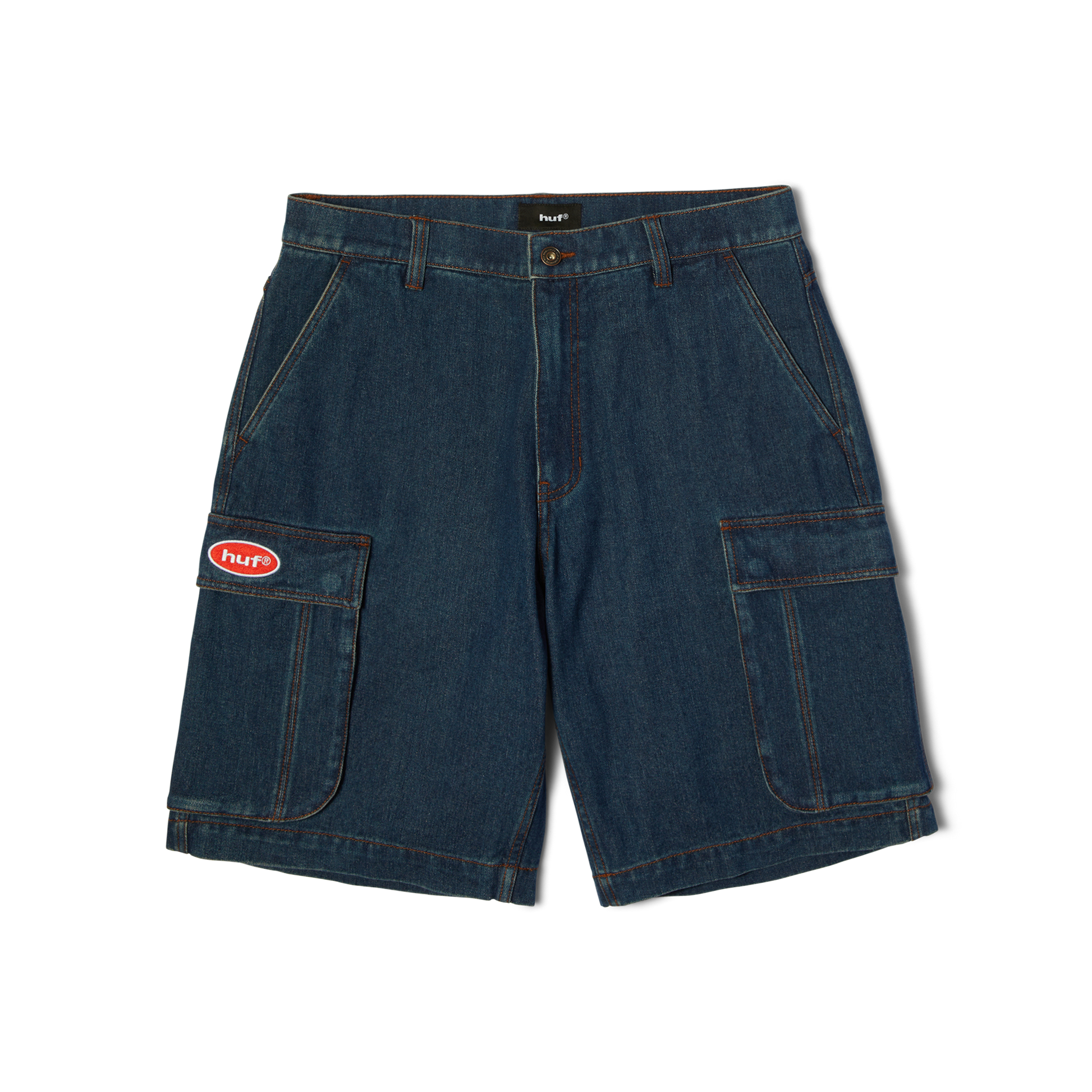 Huf Oval Denim Cargo Short Indigo