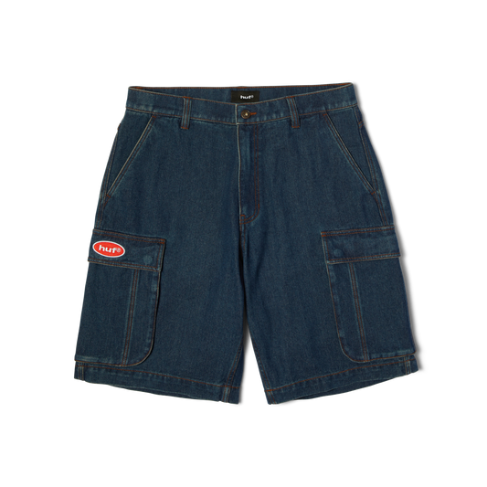 Huf Oval Denim Cargo Short Indigo