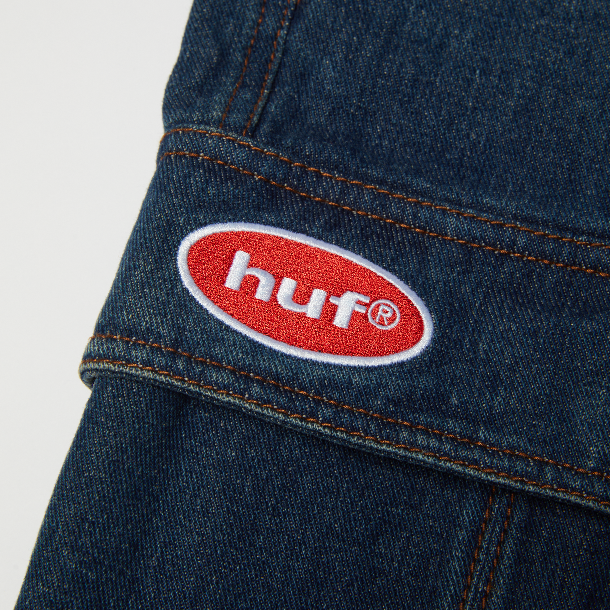 Huf Oval Denim Cargo Short Indigo