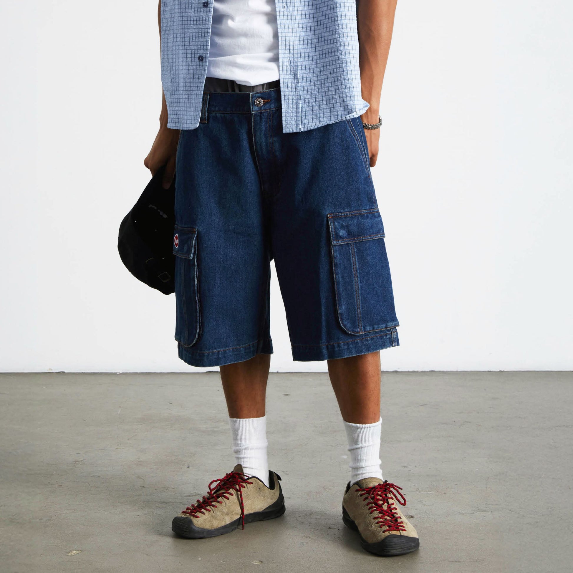 Huf Oval Denim Cargo Short Indigo