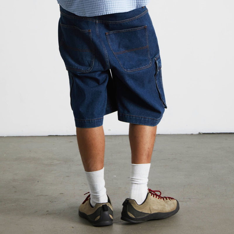 Huf Oval Denim Cargo Short Indigo