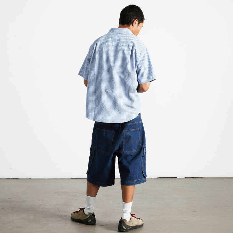 Huf Oval Denim Cargo Short Indigo
