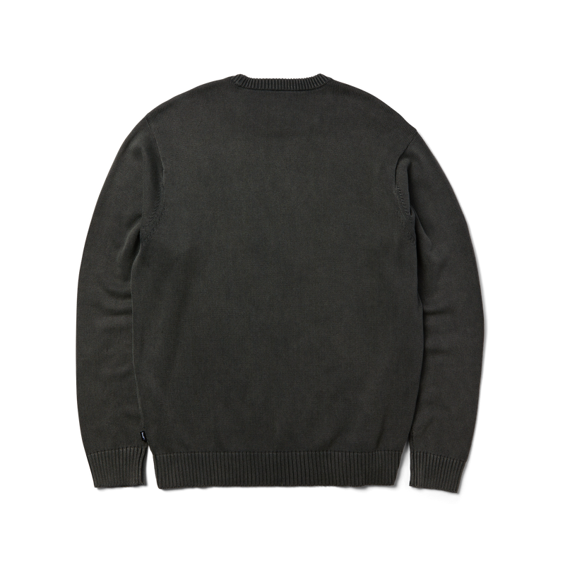 Huf Pacific Wash Embossed Crewneck Sweater Black