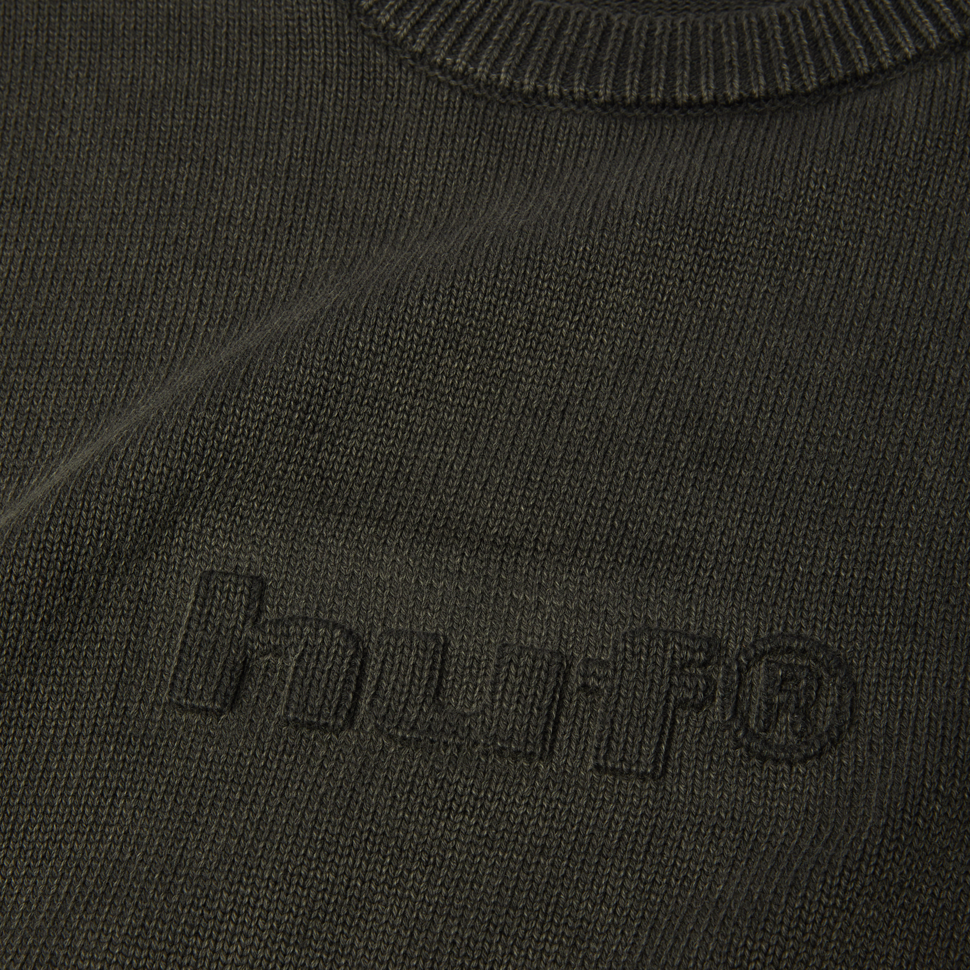 Huf Pacific Wash Embossed Crewneck Sweater Black