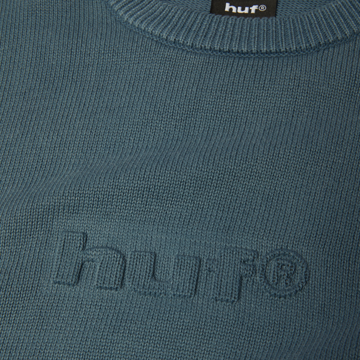 Pacific Wash Embossed Crewneck Sweater