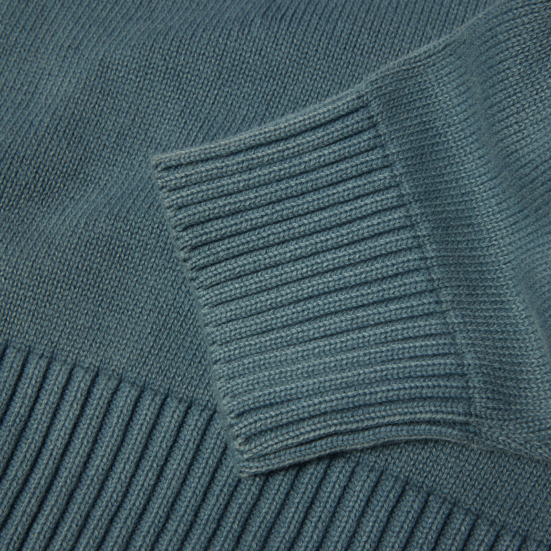 Huf Pacific Wash Embossed Crewneck Sweater Blue
