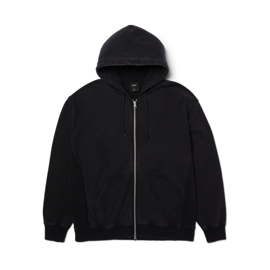 Huf Pacific Wash Full-Zip Hoodie Black