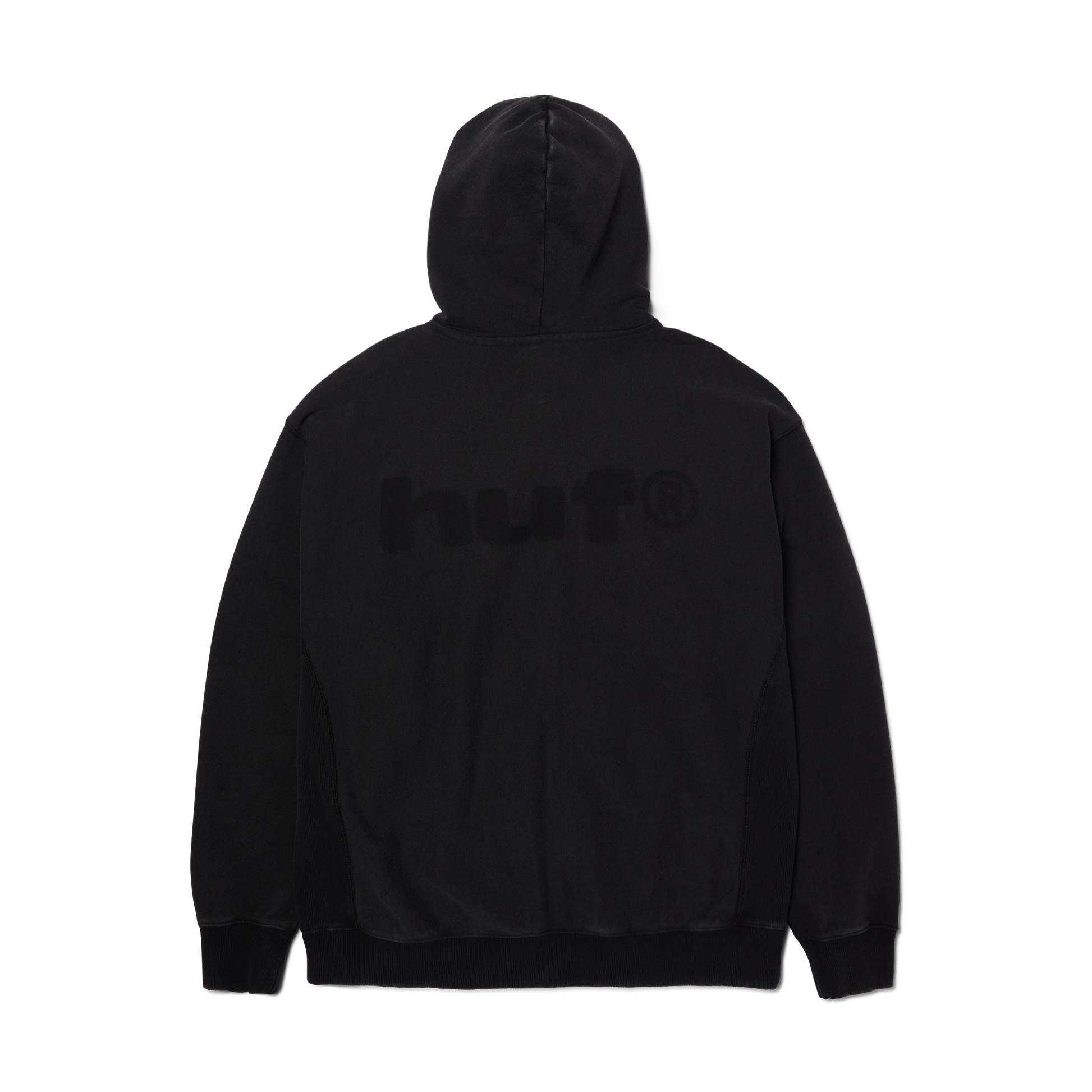 Huf Pacific Wash Full-Zip Hoodie Black