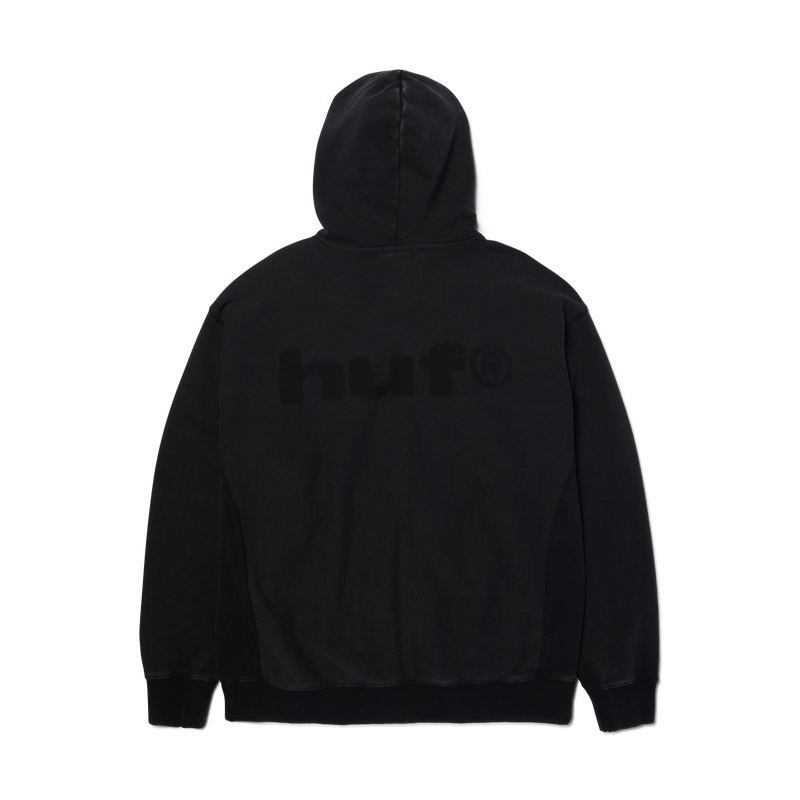 Huf Pacific Wash Full-Zip Hoodie Black