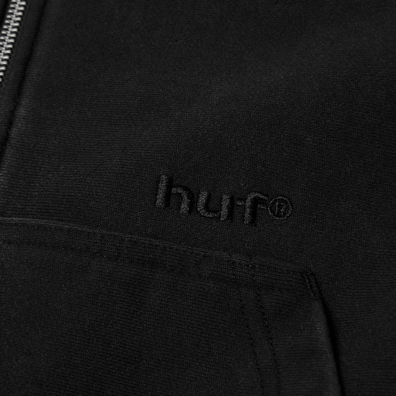 Huf Pacific Wash Full-Zip Hoodie Black