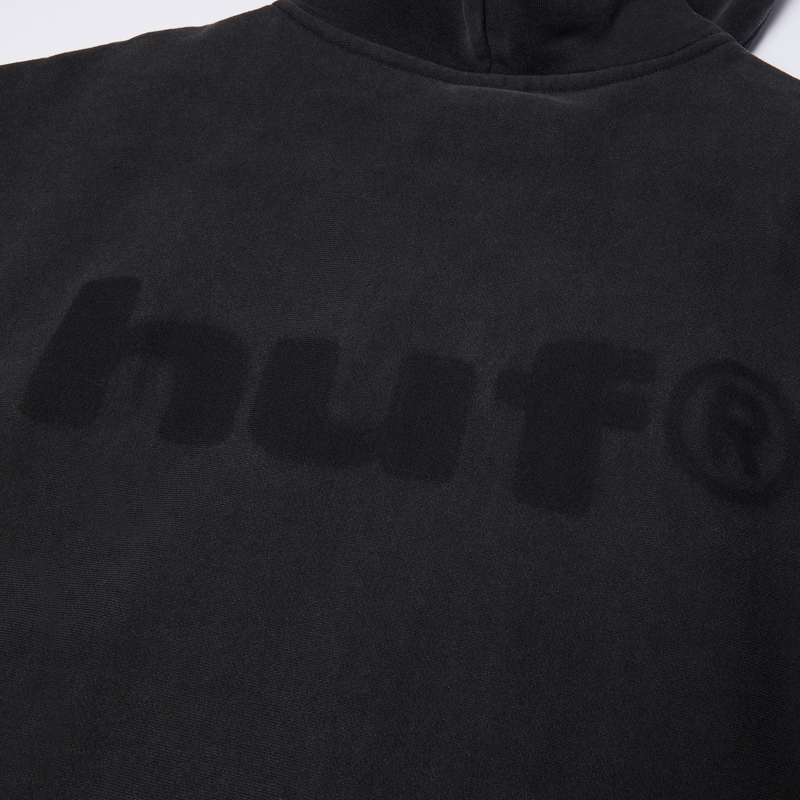 Huf Pacific Wash Full-Zip Hoodie Black