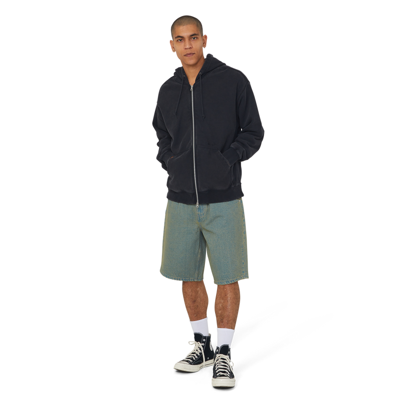 Huf Pacific Wash Full-Zip Hoodie Black