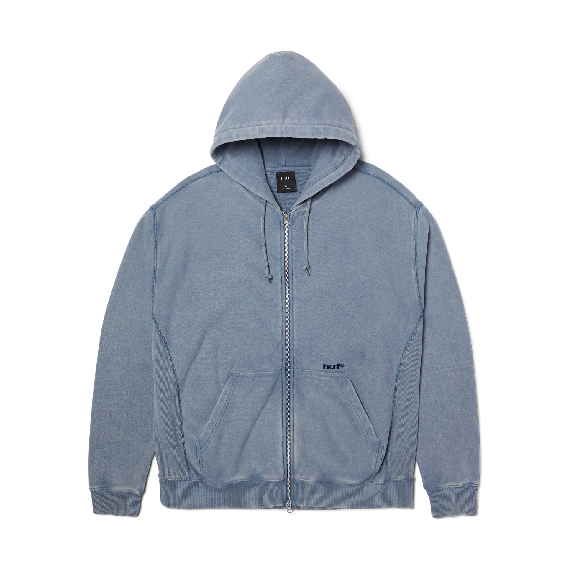 Huf Pacific Wash Full-Zip Hoodie Blue