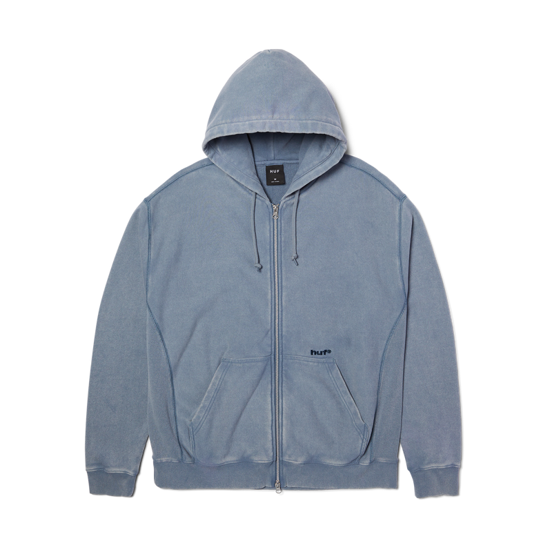 Huf Pacific Wash Full-Zip Hoodie Blue