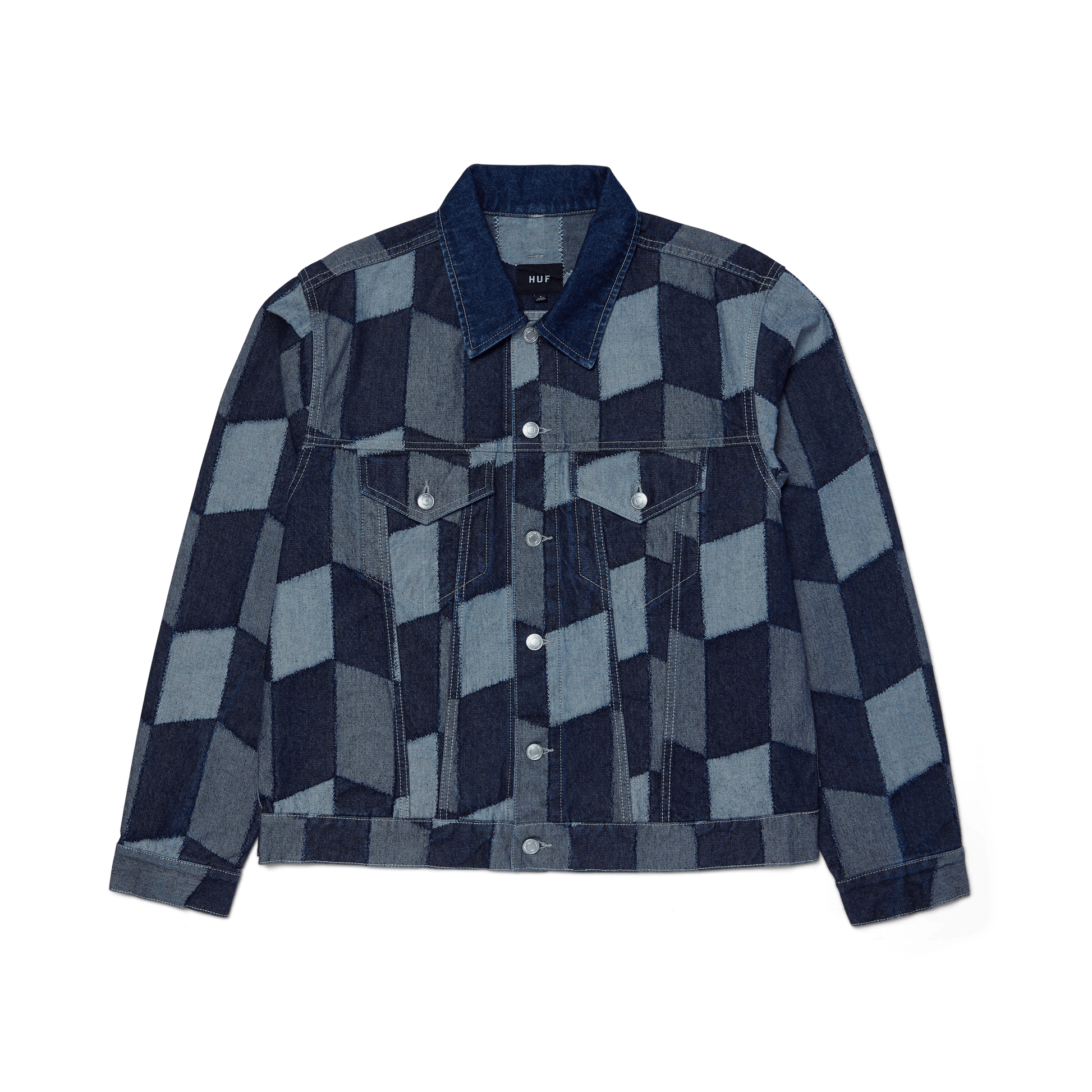 Huf Patchwork Denim Jacket Denim