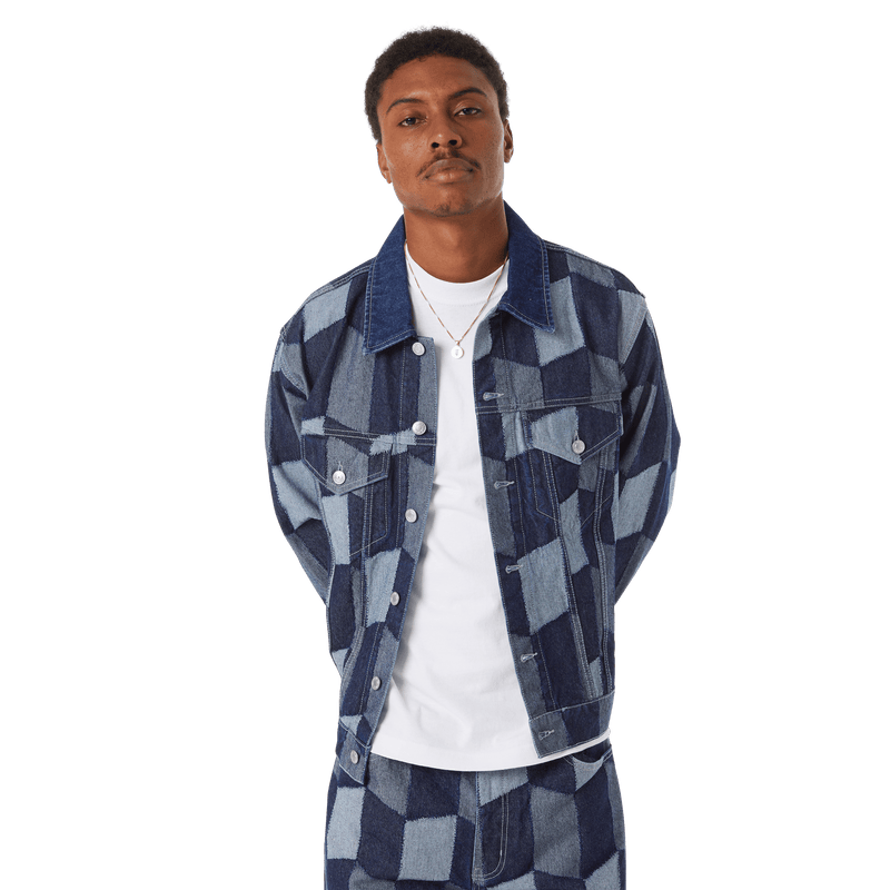 Huf Patchwork Denim Jacket Denim