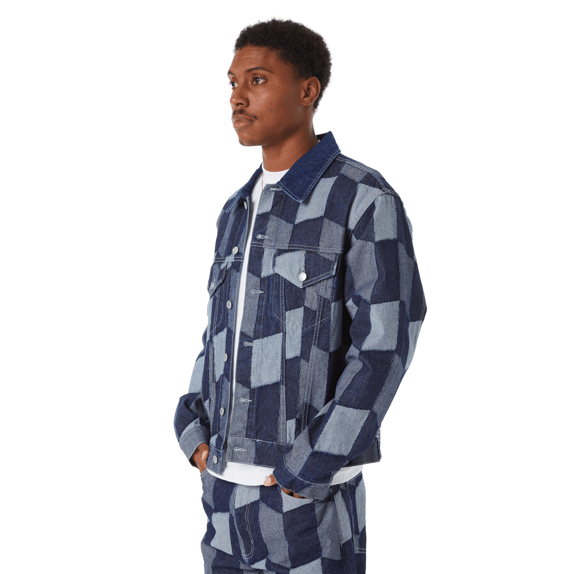 Huf Patchwork Denim Jacket Denim