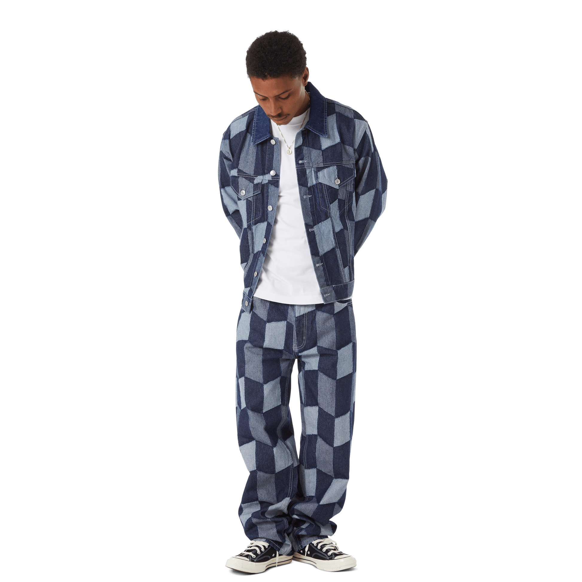 Huf Patchwork Denim Jacket Denim