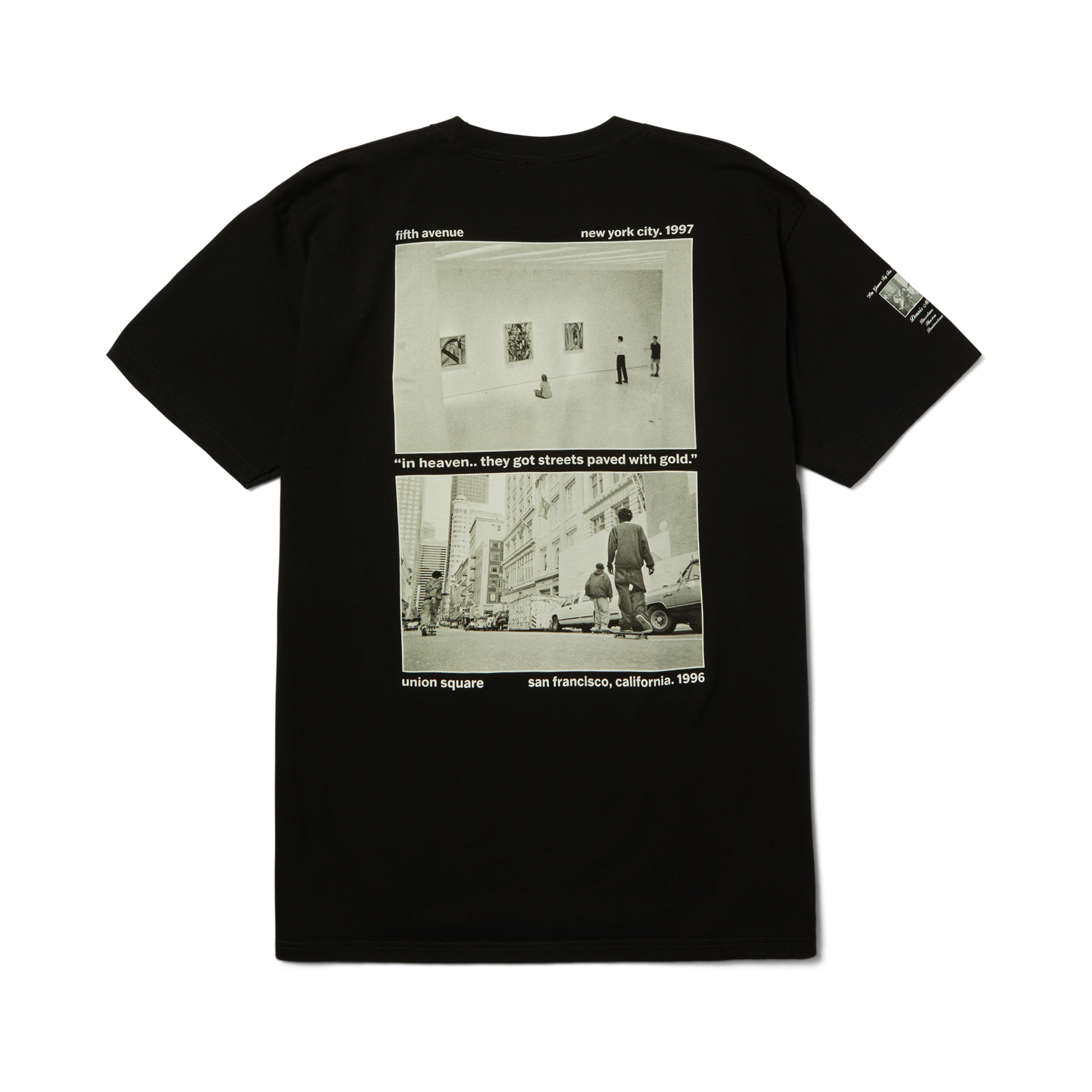 Huf Paved With Gold T-Shirt Black