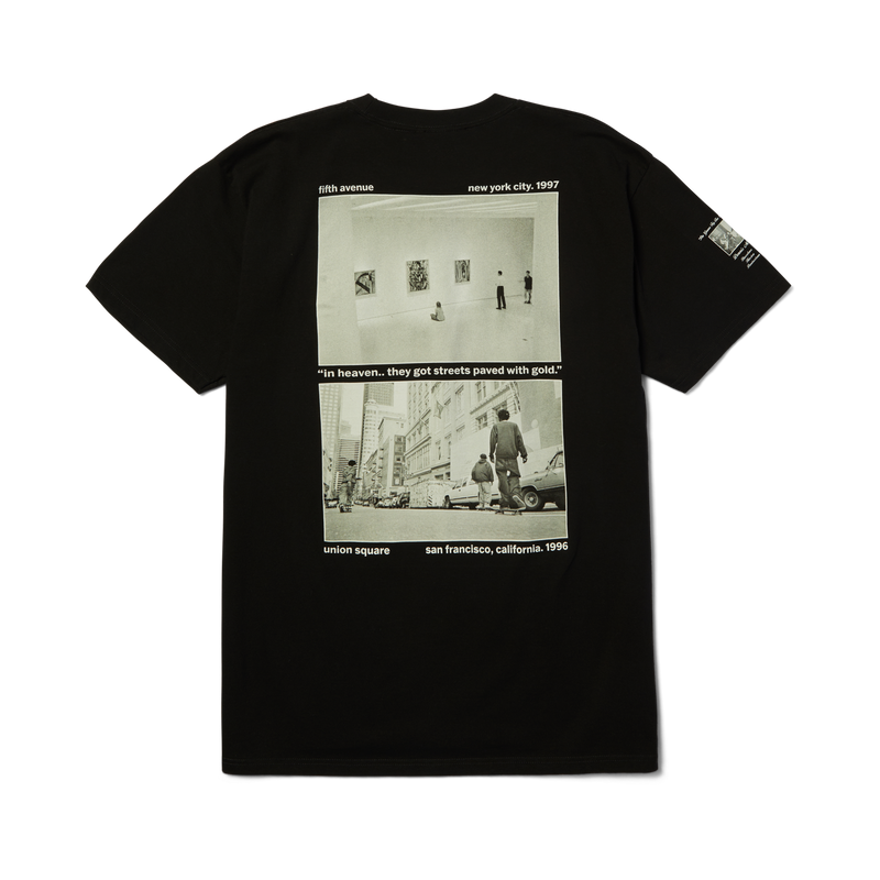 Huf Paved With Gold T-Shirt Black