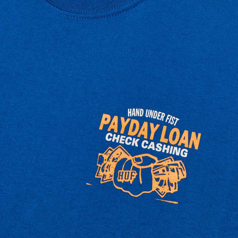 Huf Pay Day T-Shirt Cobalt Blue