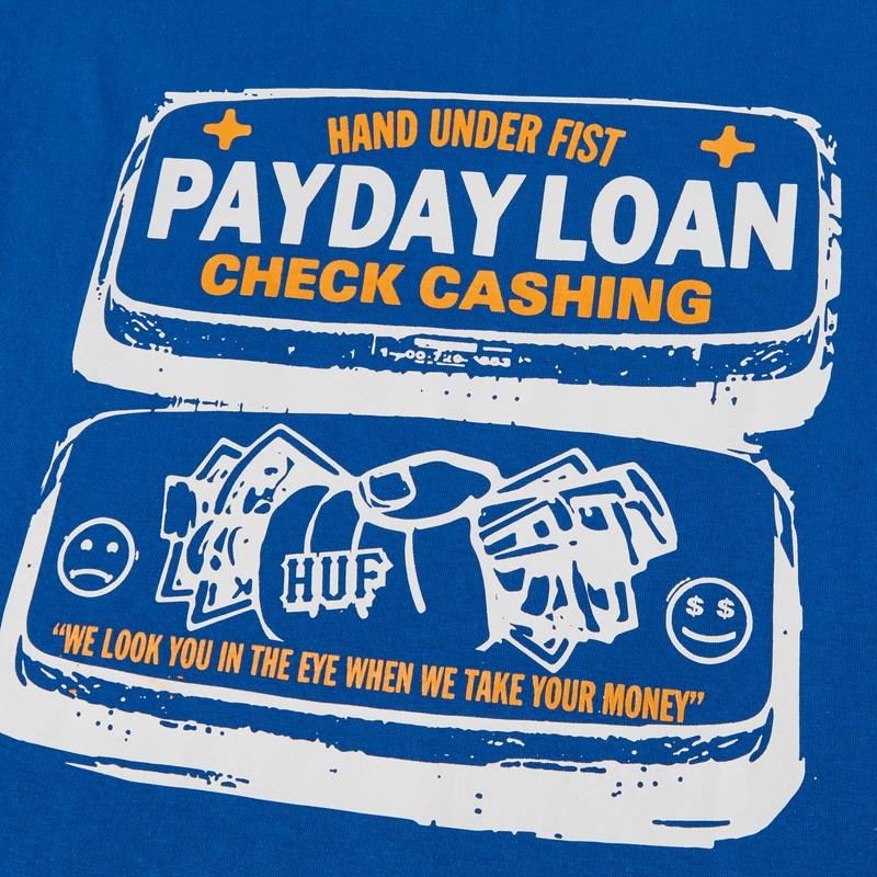 Huf Pay Day T-Shirt Cobalt Blue