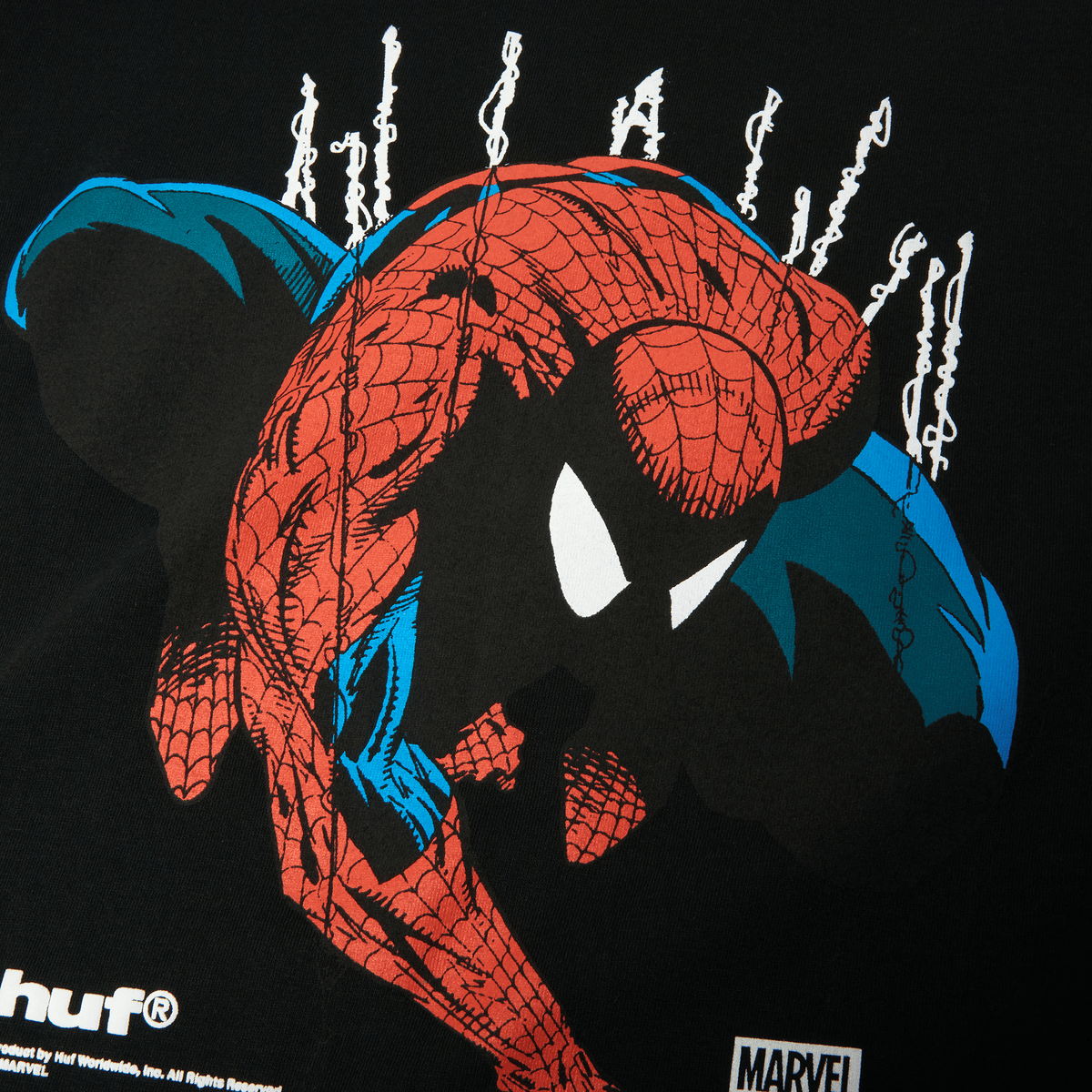 HUF x Marvel Spider-Man Perceptions T-Shirt Black