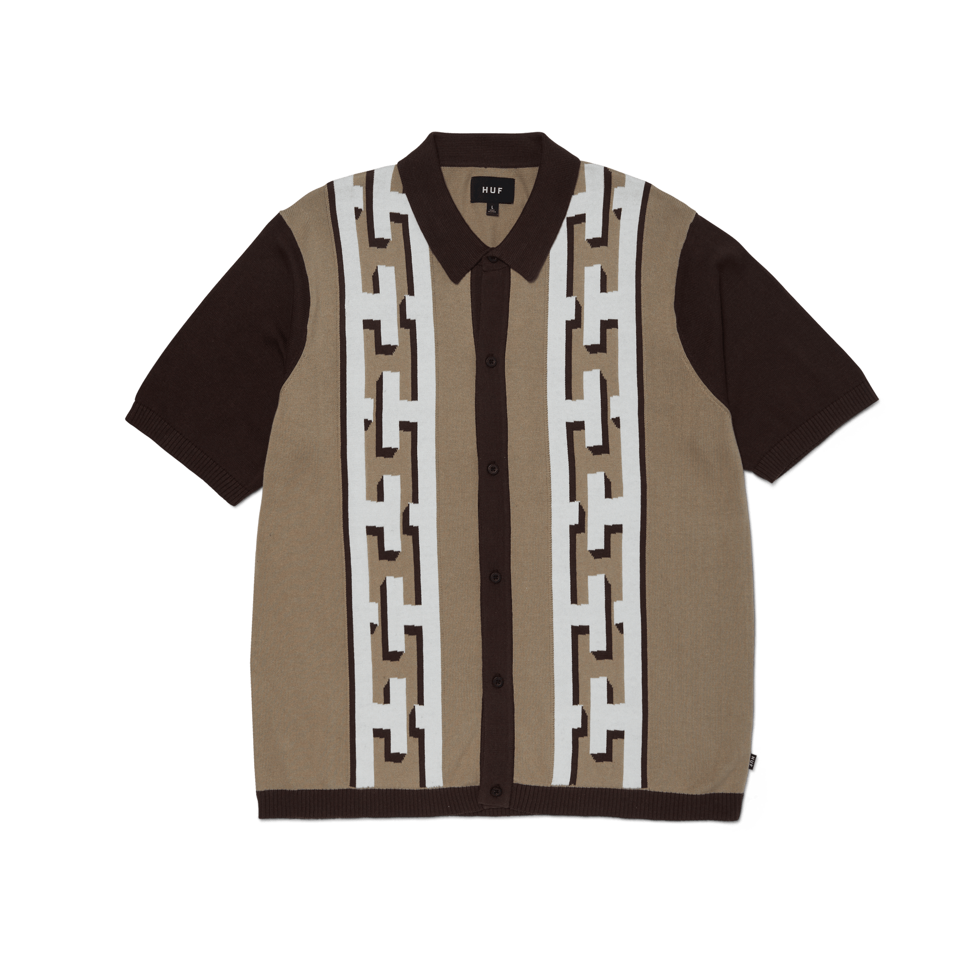 Huf Pillar Knit Sweater Brown