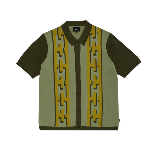 Huf Pillar Knit Sweater Moss