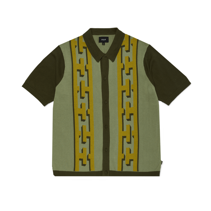 Huf Pillar Knit Sweater Moss