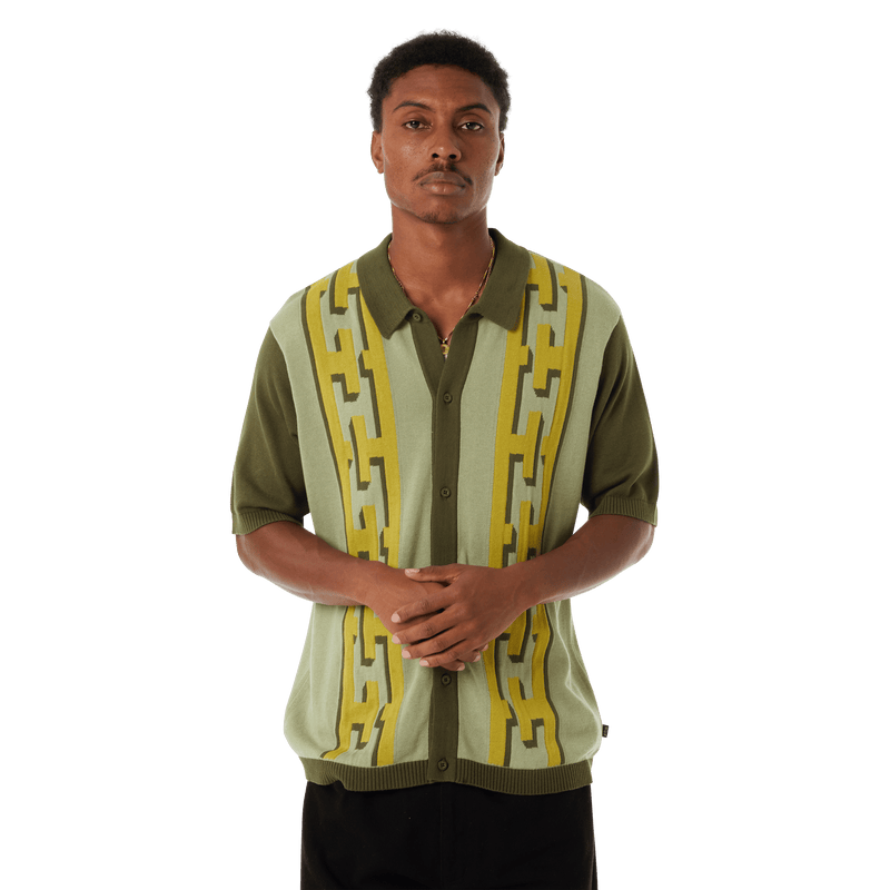 Huf Pillar Knit Sweater Moss