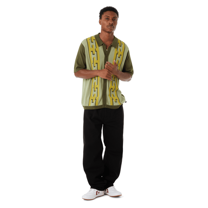 Huf Pillar Knit Sweater Moss