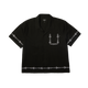 Huf Pinstripe Embroidered Resort Shirt Black