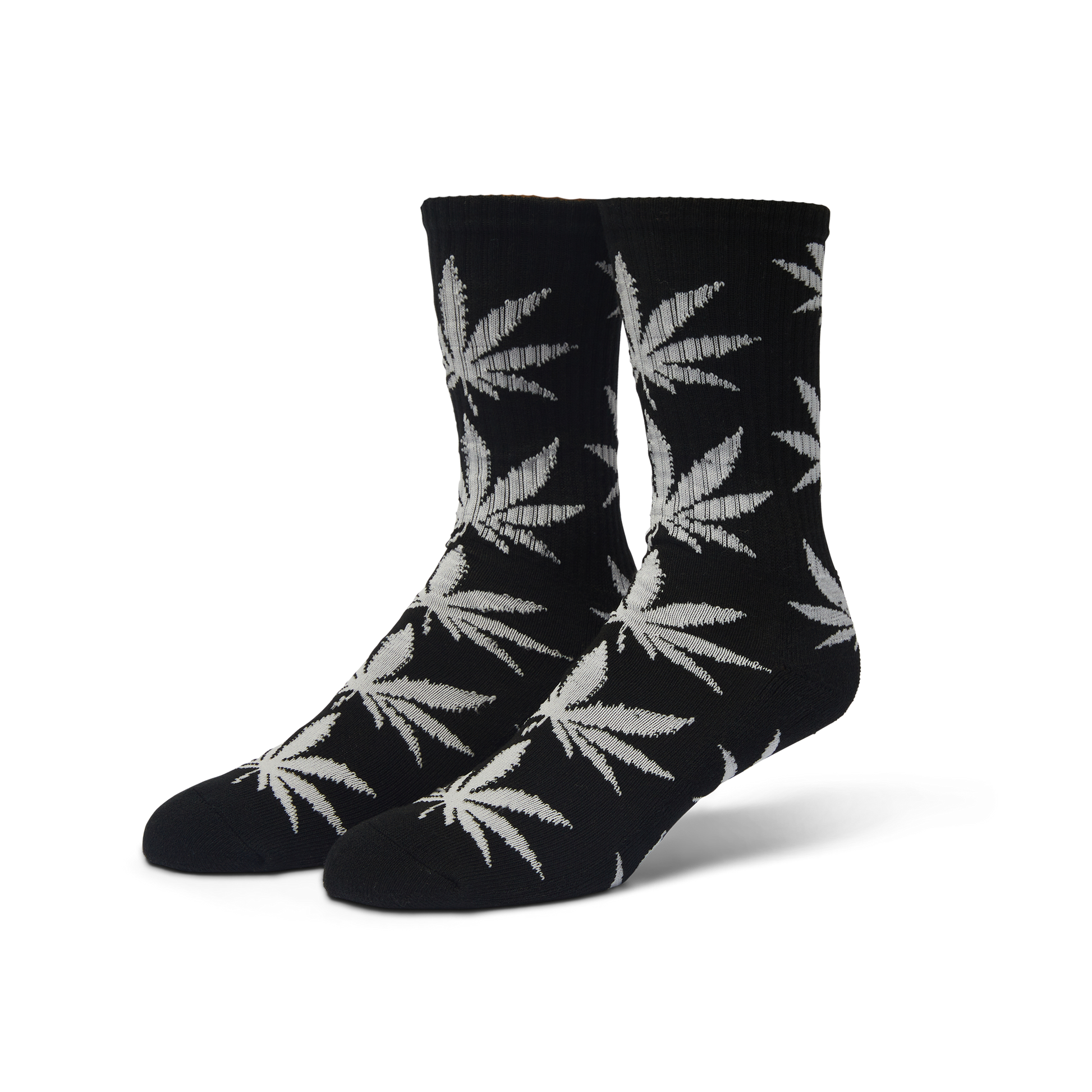 Huf Plantlife Crew Sock 3-Pack White Black Heather