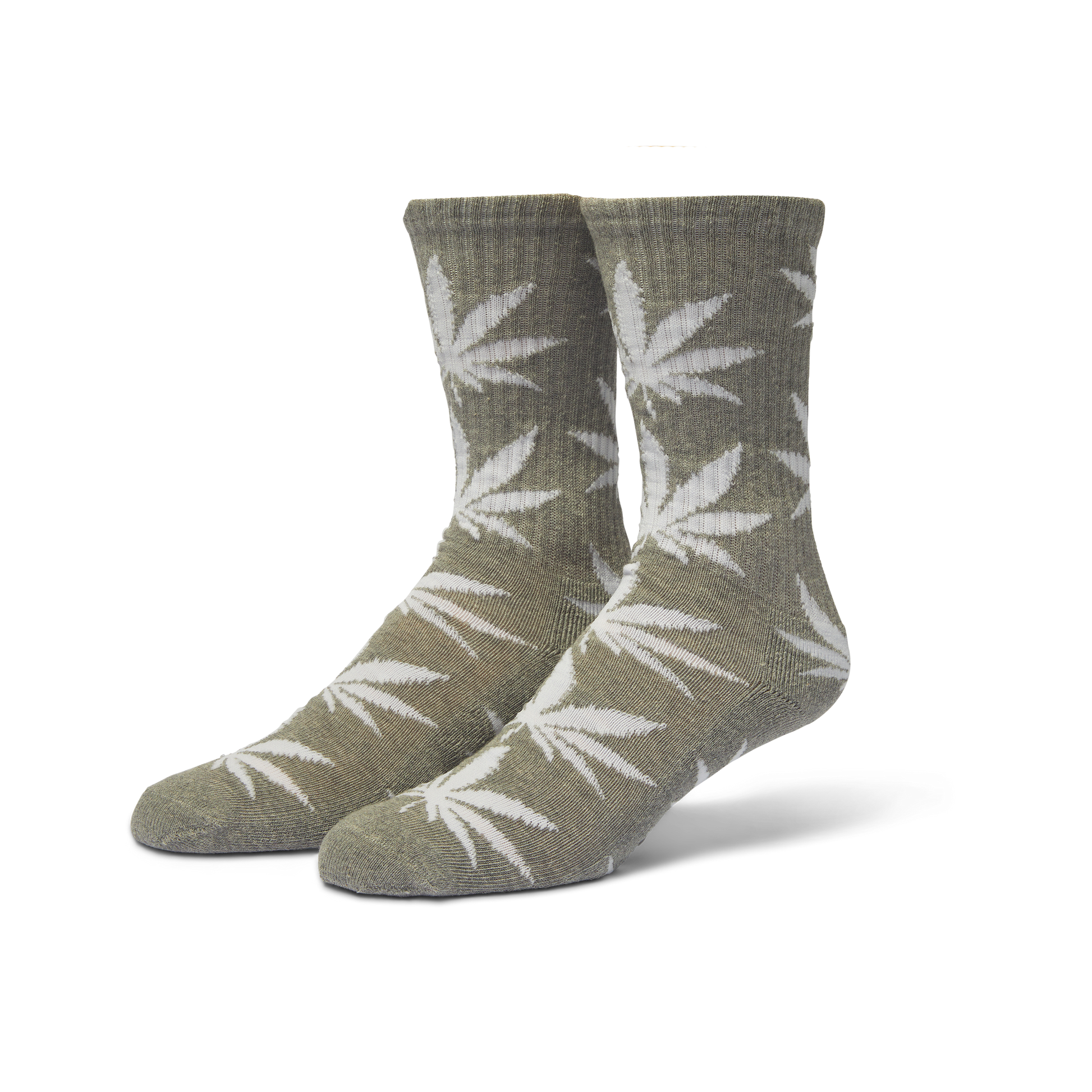Huf Plantlife Crew Sock 3-Pack White Black Heather