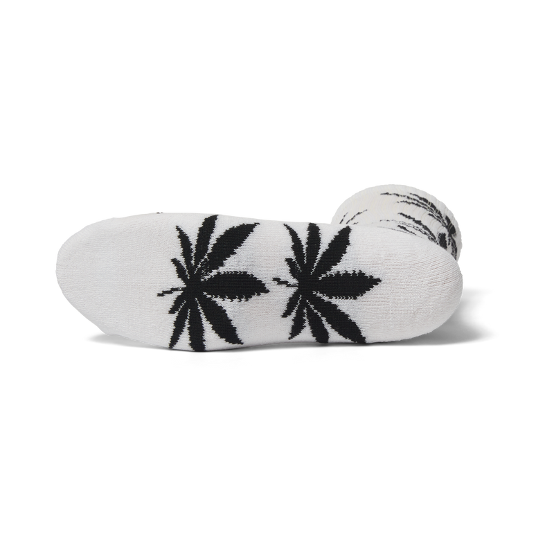 Huf Plantlife Crew Sock 3-Pack White Black Heather