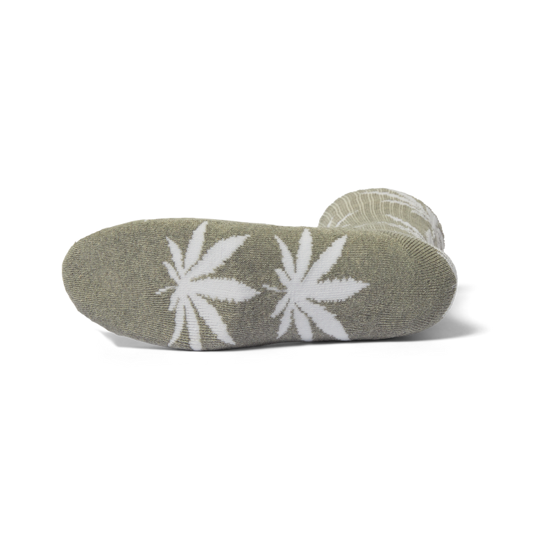 Huf Plantlife Crew Sock 3-Pack White Black Heather