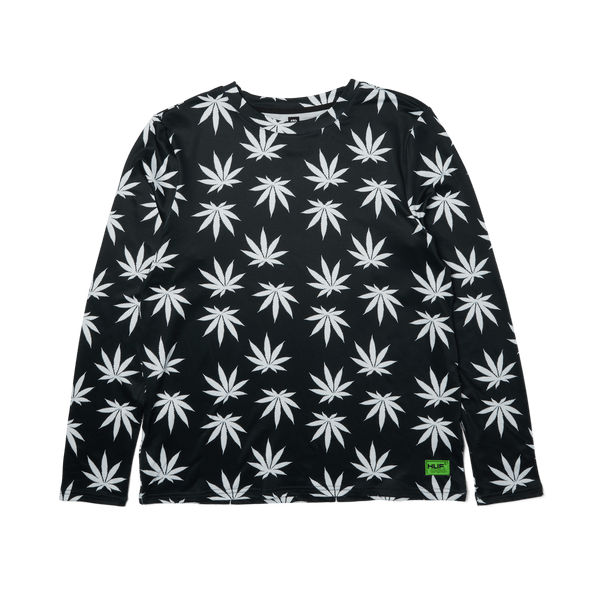 HUF x 686 Plantlife Base Layer Long Sleeve T-Shirt Top - Plantlife