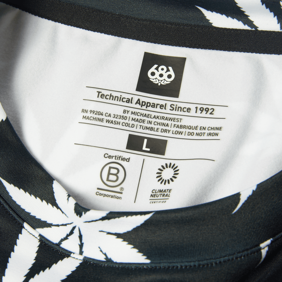 HUF x 686 Plantlife Base Layer Long Sleeve T-Shirt Top - Plantlife