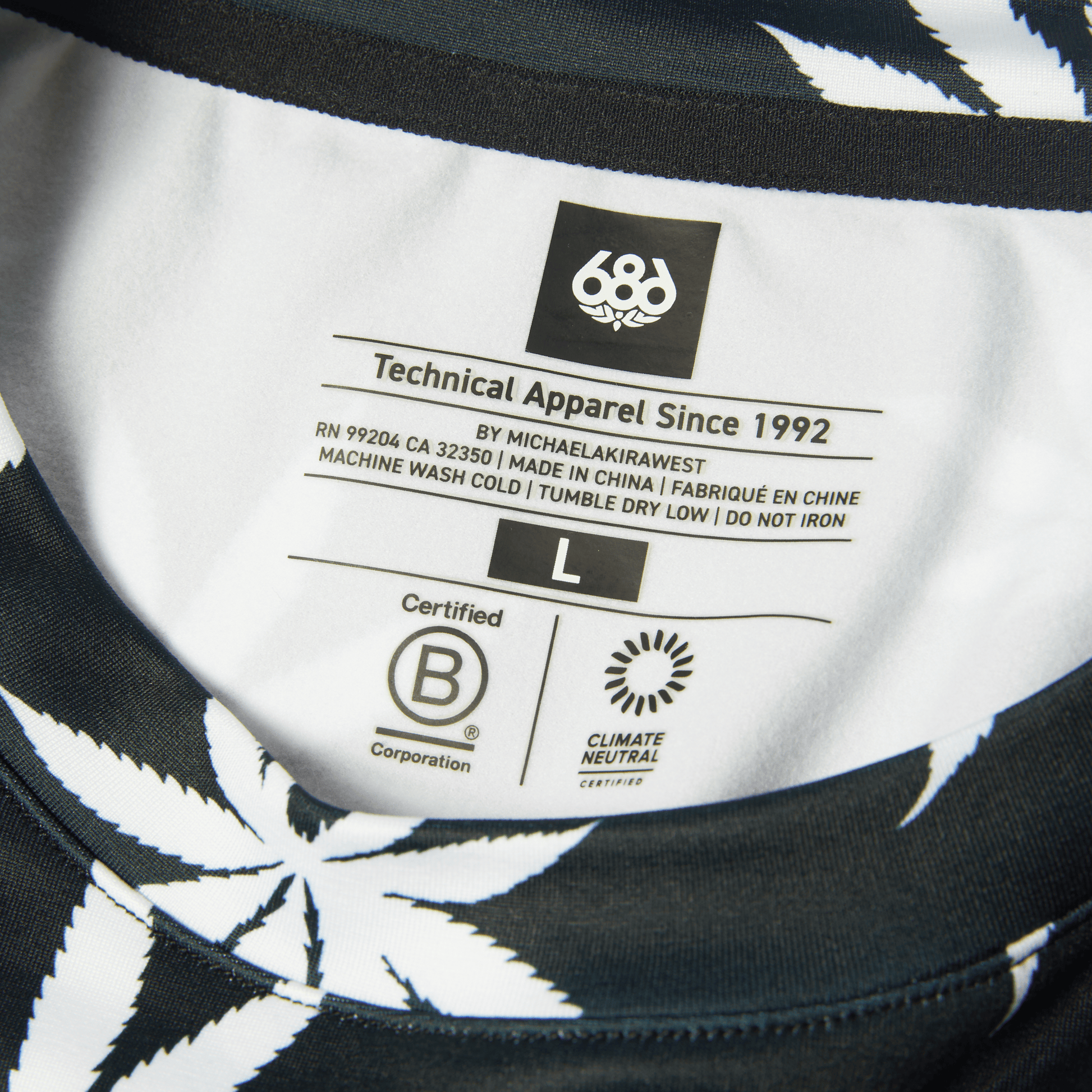 HUF x 686 Plantlife Base Layer Long Sleeve T-Shirt Top - Plantlife