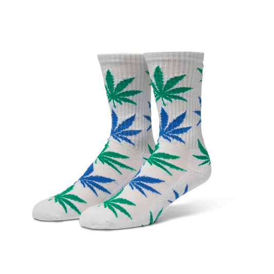 Huf Plantlife Multi Crew Sock White