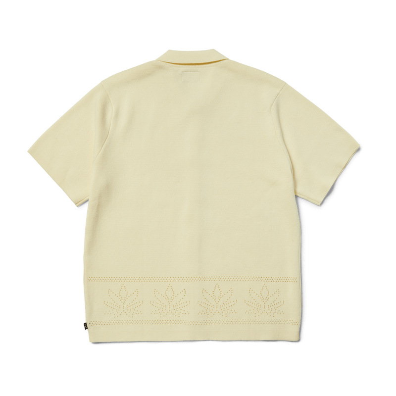 Huf Plantlife Perforated Knit Top Natural