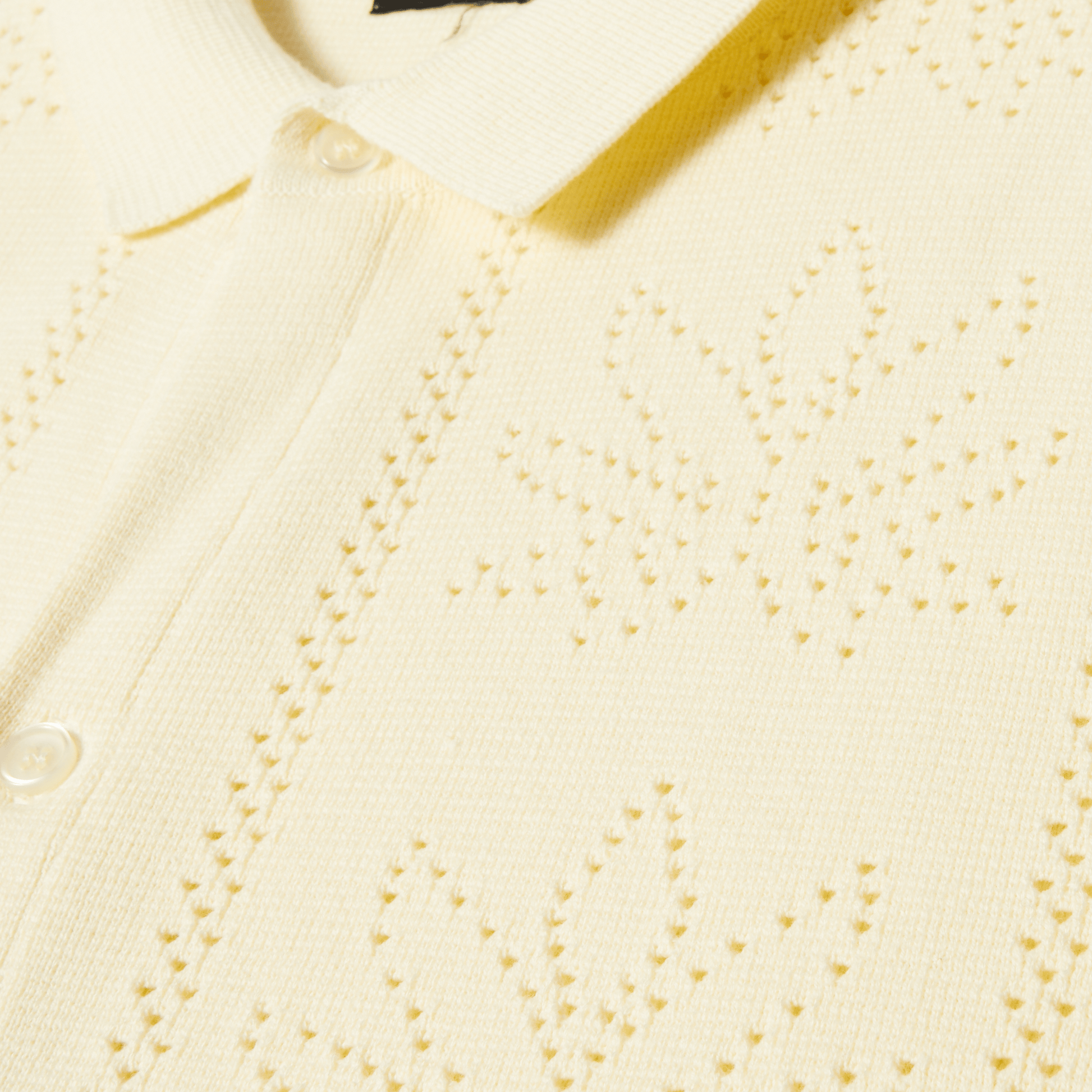 Huf Plantlife Perforated Knit Top Natural