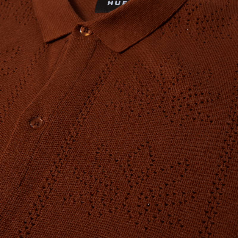 Huf Plantlife Perforated Knit Top Sierra
